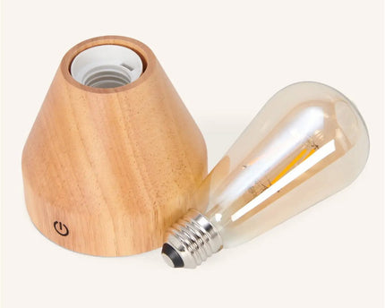 Zavi lichtbruin oplaadbare LED-tafellamp-draadloos, dimbare, 60-uur batterij