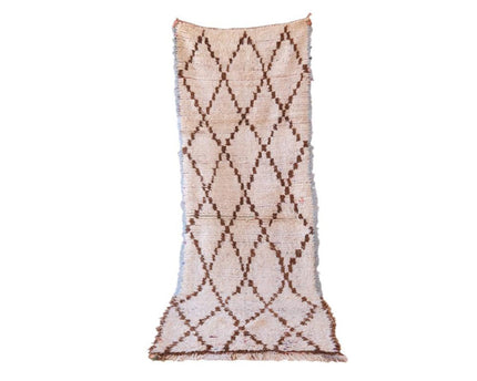 Zuiver wollen Marokkaans Berber-tapijt 98 x 278 cm