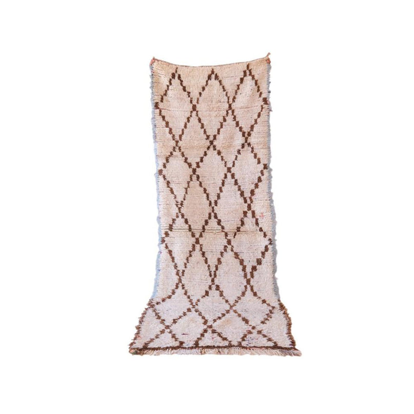 Zuiver wollen Marokkaans Berber-tapijt 98 x 278 cm