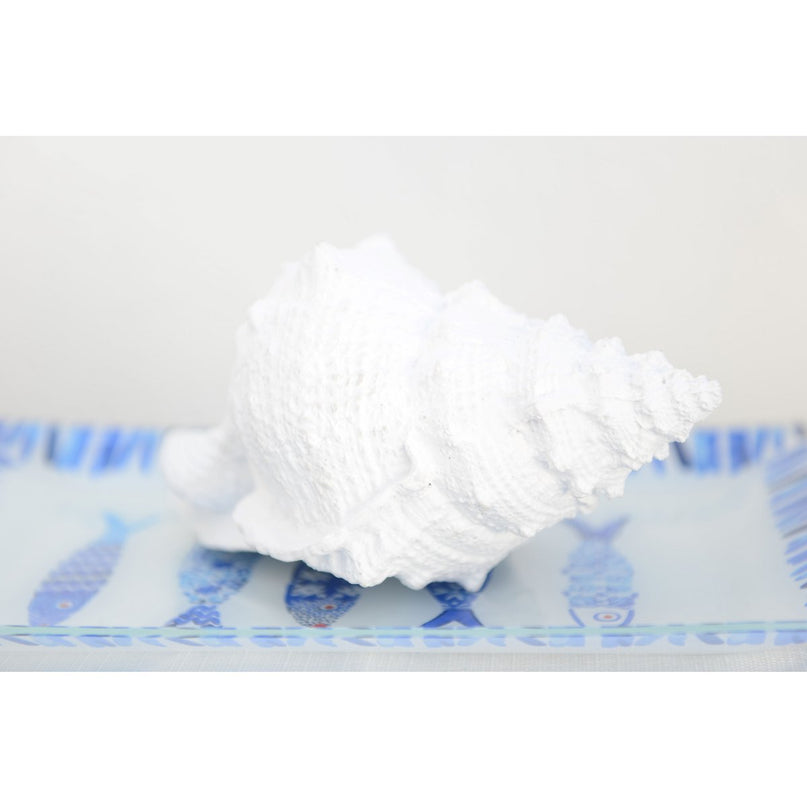 Decoratieve witte schaal 25x17x13cm