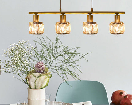 LED balanceerpendellamp "Josefa" E14 kooldraad