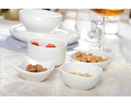 Keramische vierkante witte beker