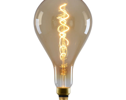 LED -lamp "Dilly Max", 5 watt, gloeilamp gemaakt van metaal en glas, warm wit, E27 Socket LED, decoratieve LED -lamp ca.