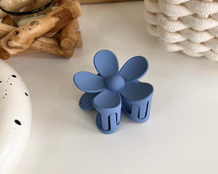 Minimalistische blauwe kleurtoon klauw haarclips