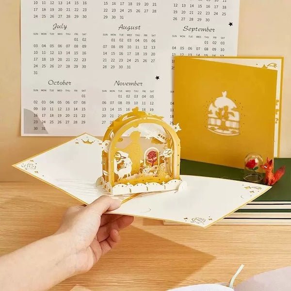 3D -kaart - Le Petit Prince Love Card voor vriendje