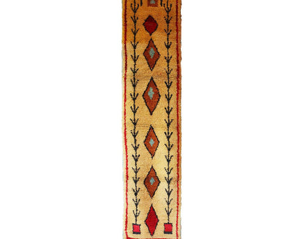 Zuiver wollen Marokkaans Berber halkleed 73 x 343 cm
