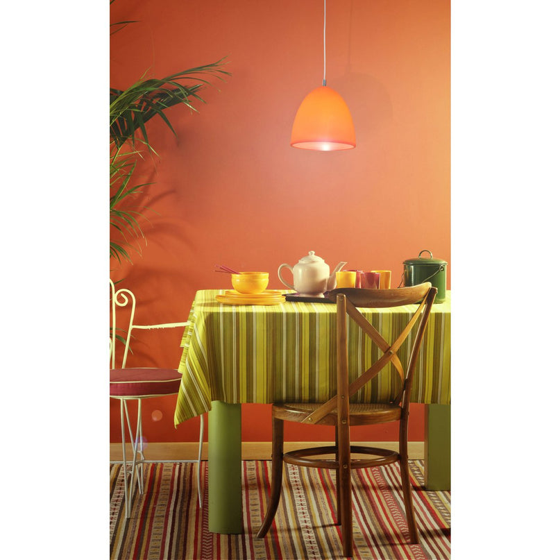 Siliconen hanger lamp "Catinus" Ø 25 cm, gemaakt van oranje siliconen, E27