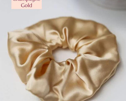 Luxe 100% zijden haarscrunchie - 6 cm breed