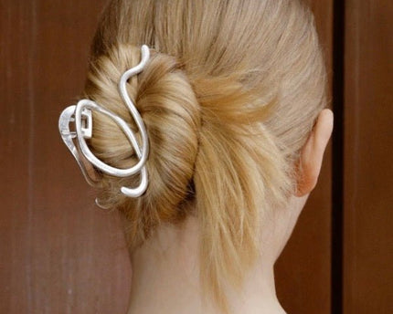 Muzieksnoer grote klauw metalen haarclips