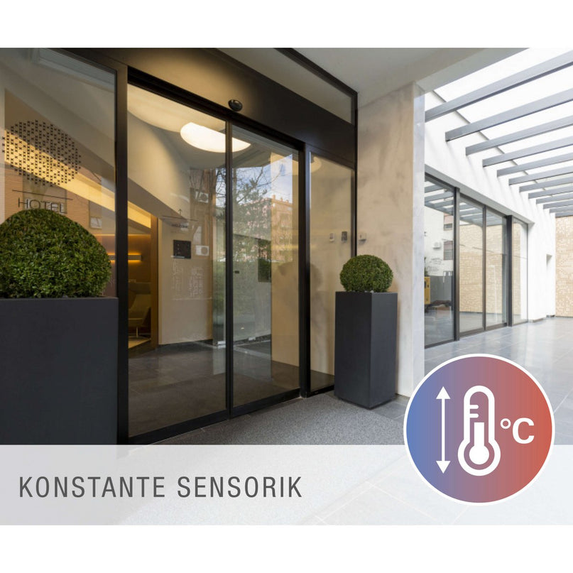 LED -sensorpaneel "Alegre" zijlengte 45 cm, veel functies, beugel inclusief beugel gemaakt van metaal en plastic, geïntegreerde leds warm wit wit