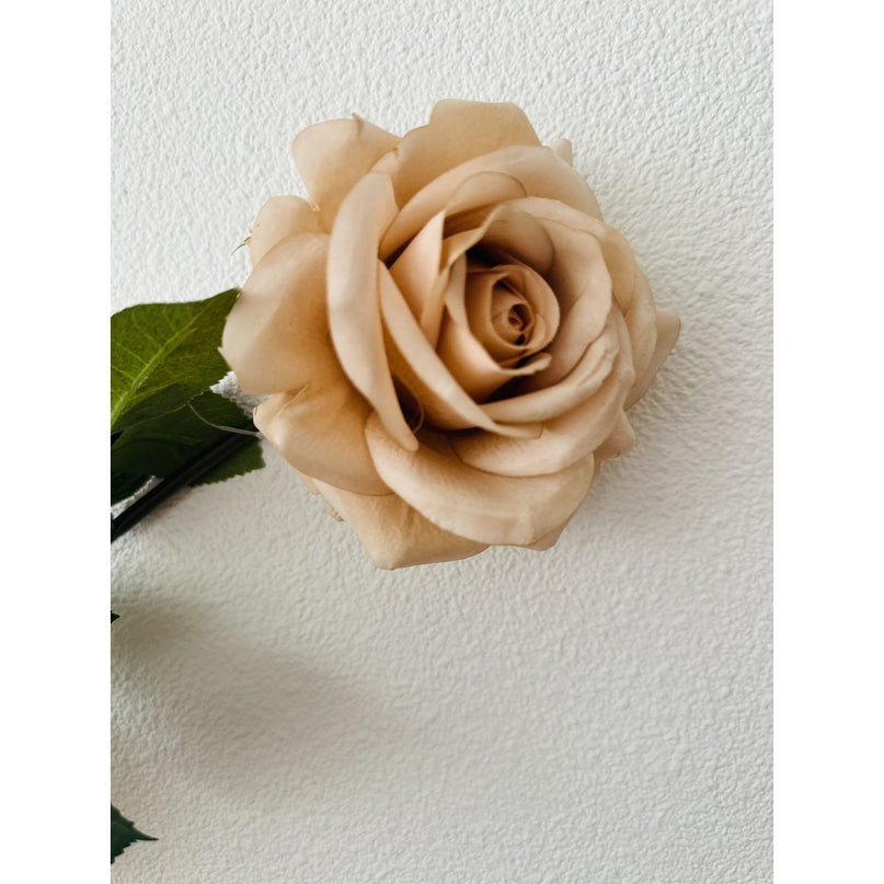 QMF Hand Touch Rose72cm Champagne 2PCS
