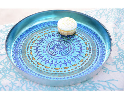 Plateau Bleu Coachella 34.5x34.5x4.5cm