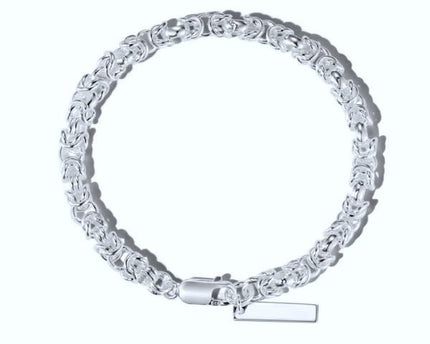 Klassieke sterling zilveren drakenkettingarmband