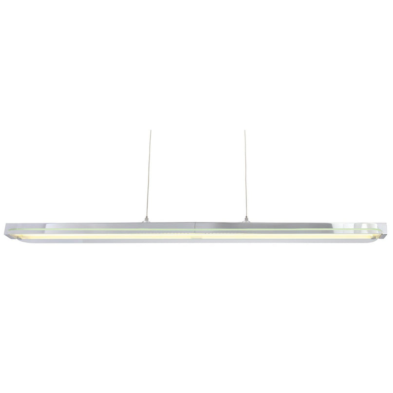 LED hanglamp "balk" in totaal 18W, 100 cm lang, met stevig ingebouwde LED's, dimbaar, kleurtemperatuur verstelbaar, voor eetkamer en kantoor