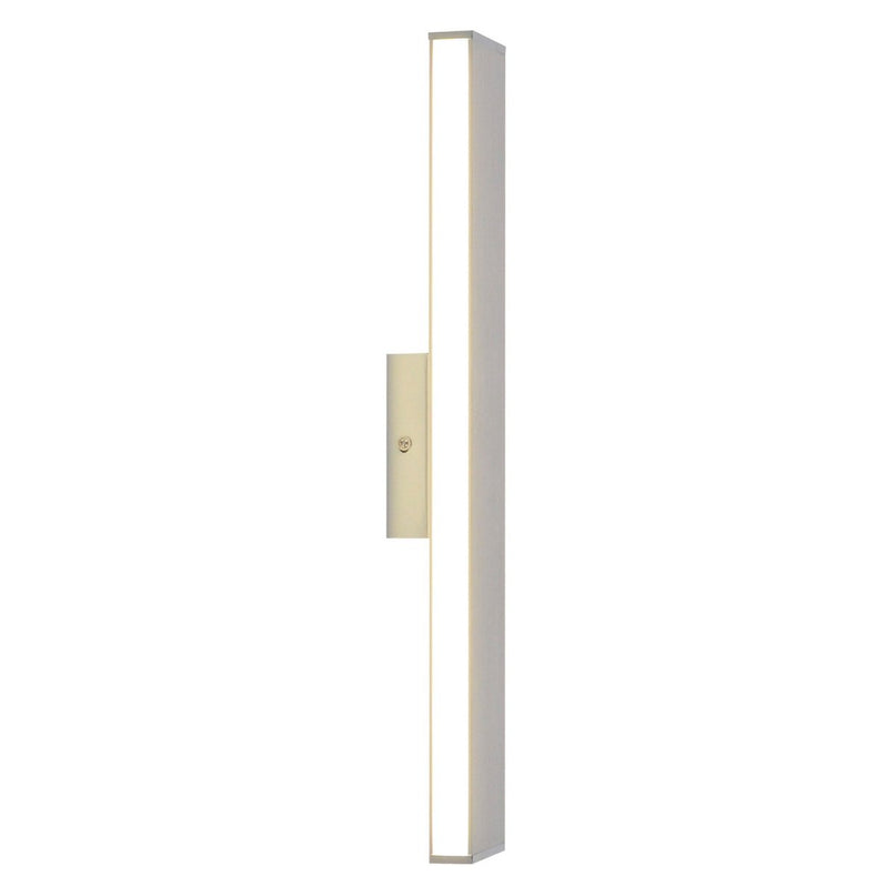 LED -wandlamp "Dubai", moderne wandlamp gemaakt van aluminium en plastic met stevig gebouwd -in LED's, 45 cm lang of hoog. Ideaal voor de verlichting van ingangen, gangen, voor het structureren van grote wandoppervlakken