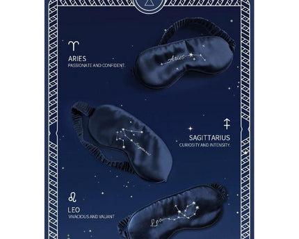 Sterrenbeelden 100% zijden slaapmasker-oversize