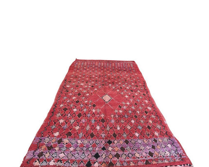 Vintage wollen Berberkleed 192 x 366 cm