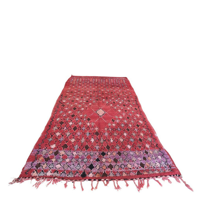 Vintage wollen Berberkleed 192 x 366 cm