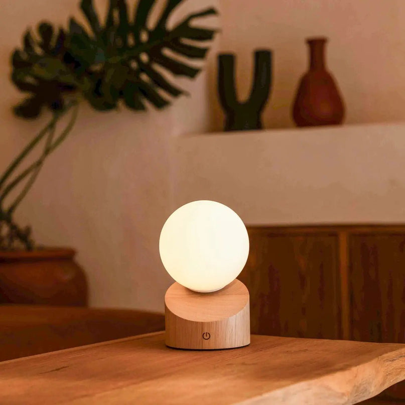 Morris stijlvolle oplaadbare lamp – draadloos, dimbaar, milieuvriendelijk ontwerp