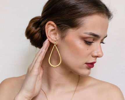 Zeer grote Waterdrop Dangle Oorbellen