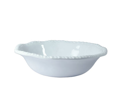 Witte melamine holle plaat bord touw 20x20x5.5 cm