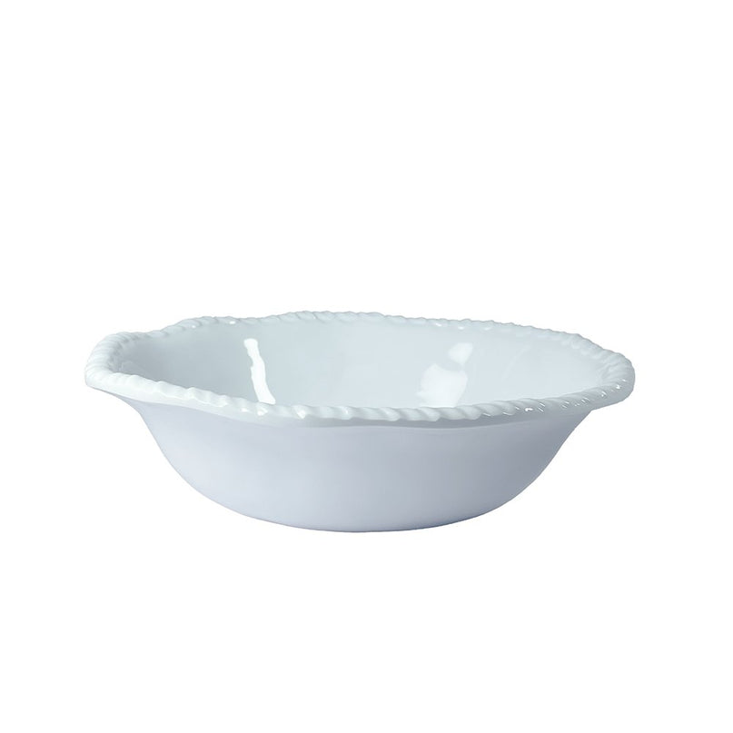 Witte melamine holle plaat bord touw 20x20x5.5 cm