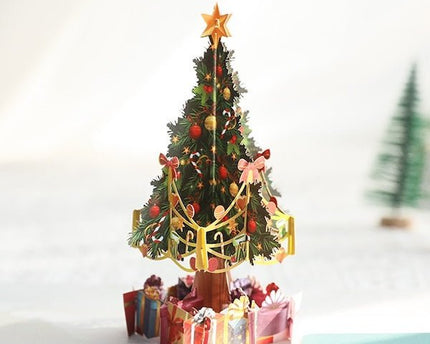 3D -kaart - Kerstboomkaarten