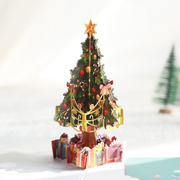 3D -kaart - Kerstboomkaarten