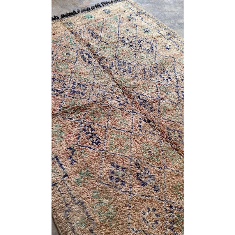 Zuiver wollen Marokkaans Berber-tapijt 180 x 363 cm