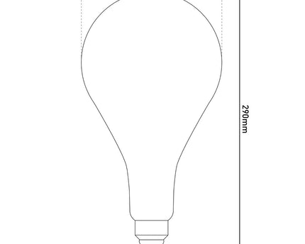 LED -lamp "Dilly Max", 5 watt, gloeilamp gemaakt van metaal en glas, warm wit, E27 Socket LED, decoratieve LED -lamp ca.