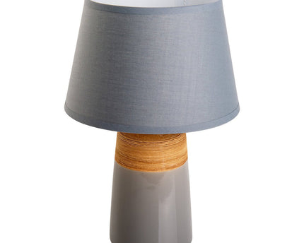 Keramische tafellamp "Talia", tafellamp gemaakt van keramiek, beige/grijs, met E14 -aansluiting, voor eetkamer, woonkamer, gang of kantoor, 31 cm hoog