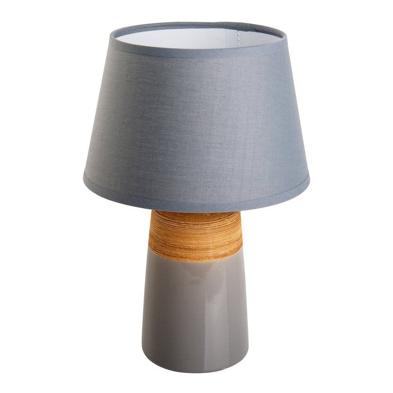 Keramische tafellamp "Talia", tafellamp gemaakt van keramiek, beige/grijs, met E14 -aansluiting, voor eetkamer, woonkamer, gang of kantoor, 31 cm hoog