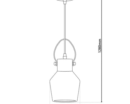 Glazen hanglamp "Alex"