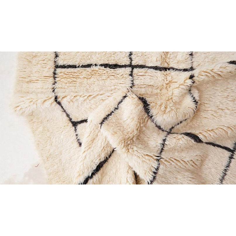 Zuiver wollen Marokkaans Berber-tapijt 174 x 254 cm