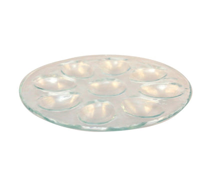 Glazen eieren plaat 22,5x22.5x2cm