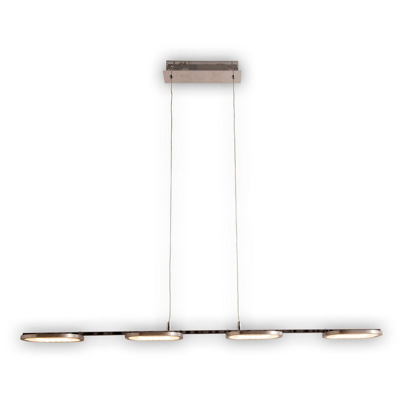 LED hanglamp "balk" gemaakt van metaal en plastic in stalen blank, met geïntegreerde LED