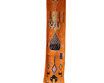 Zuiver wollen Marokkaans Berber halkleed 77 x 375 cm