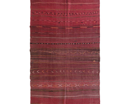 Zuiver wollen Marokkaans Kelim Berber tapijt 157 x 217 cm