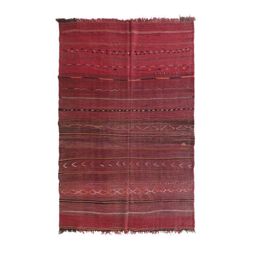 Zuiver wollen Marokkaans Kelim Berber tapijt 157 x 217 cm