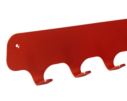 Gorillz Rounded Seven - Wandkapstok - 7 Kapstok Haken - Rood