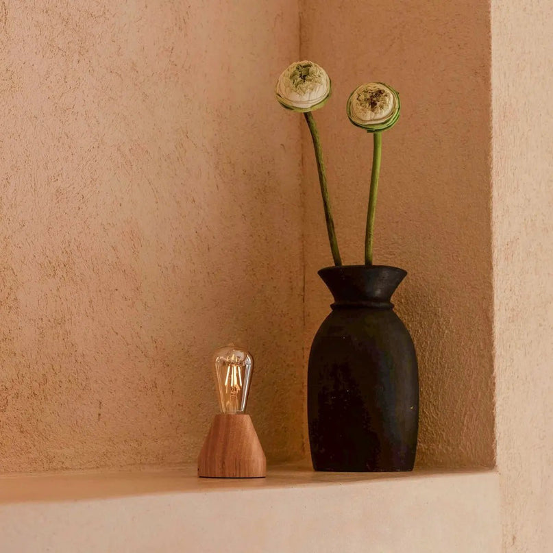 Zavi lichtbruin oplaadbare LED-tafellamp-draadloos, dimbare, 60-uur batterij