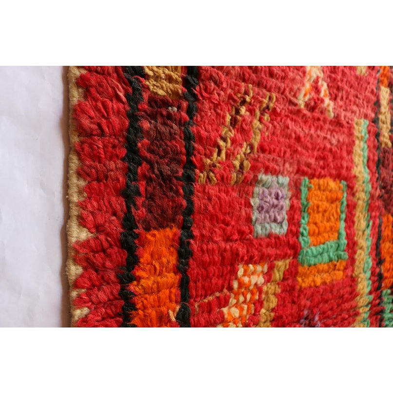 Zuiver wollen Marokkaans Berber halkleed 67 x 344 cm
