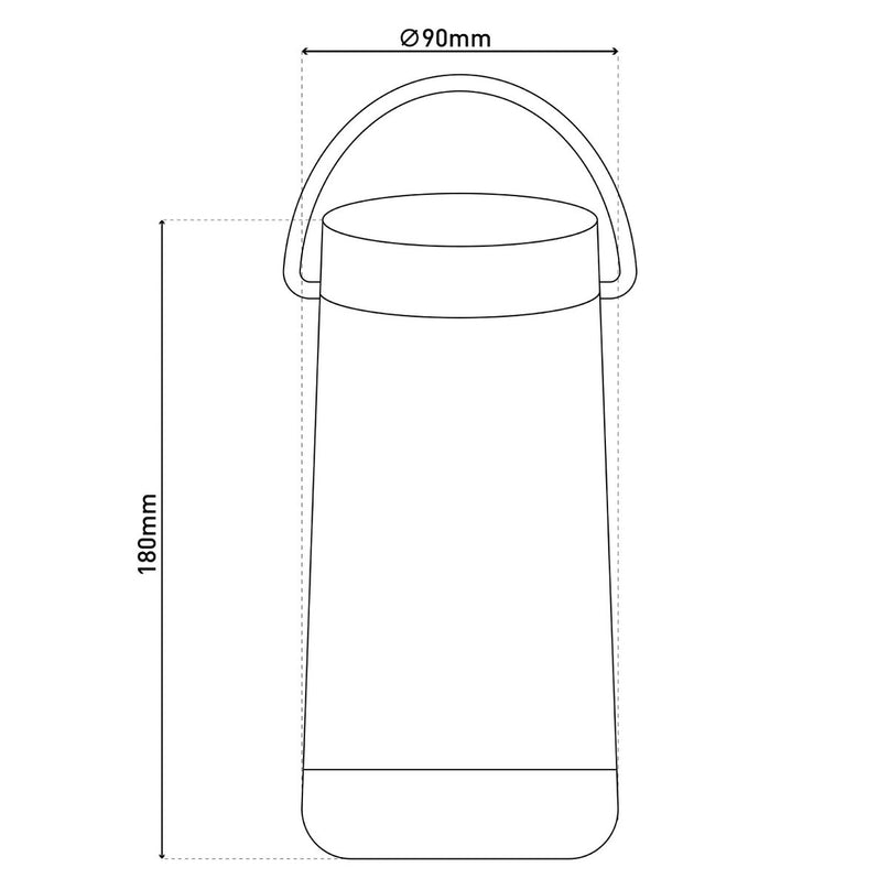 LED -tafellicht met BT -luidspreker "Festa" voor buitenruimte gemaakt van zwart plastic met geïntegreerde LED's, 18 cm hoog