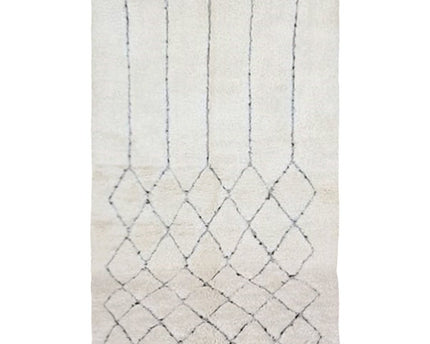 Berber vloerkleed Beni Ouarain zuivere wol 157 x 265 cm
