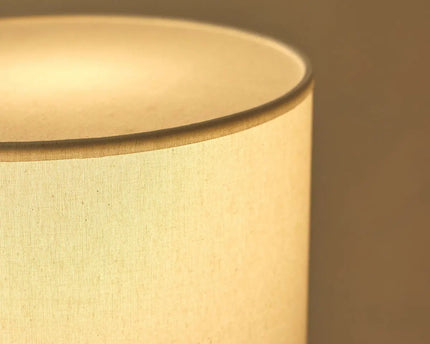 Isla travertijnlamp met katoenen kap – elegant en tijdloos