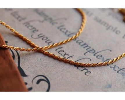 Tijdloze gevlochten kettingketting - Universele ketting