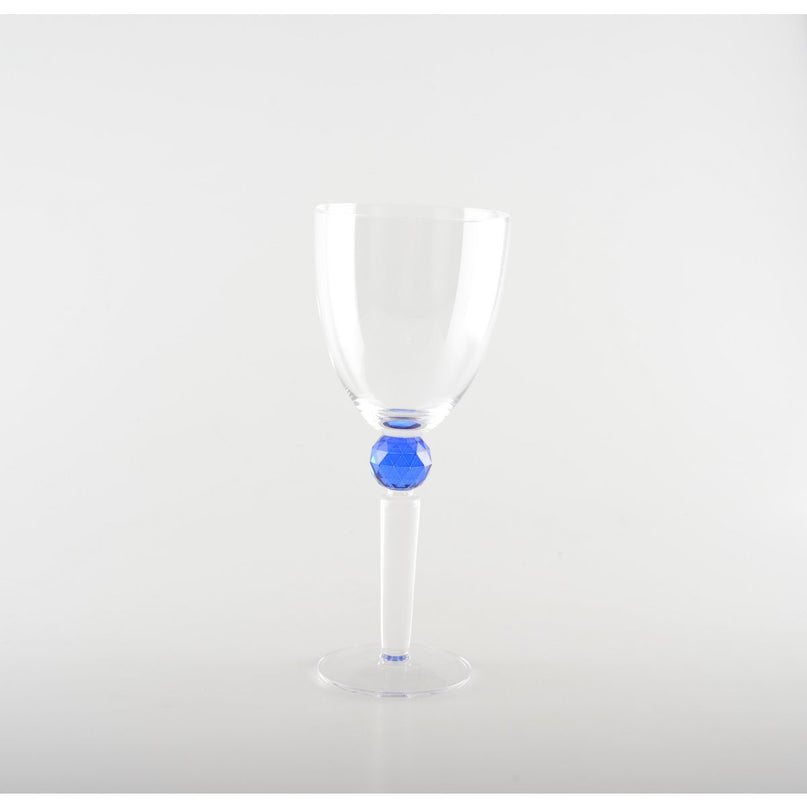 Wijnglazen met ronde diamantvoet 4 kleuren - veel van 4