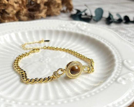Kettingarmband met tijgeroogsteen