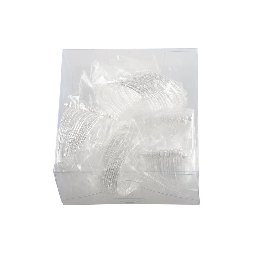 Veel 4 rondes van zilveren manchetdoeken