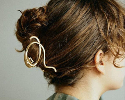 Muzieksnoer grote klauw metalen haarclips